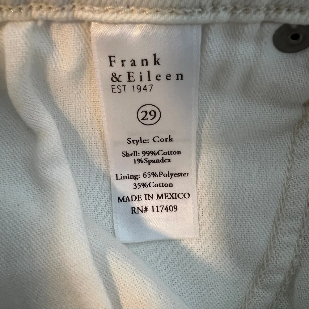 Frank & Eileen Cork Everyday Denim Jeans in Natural